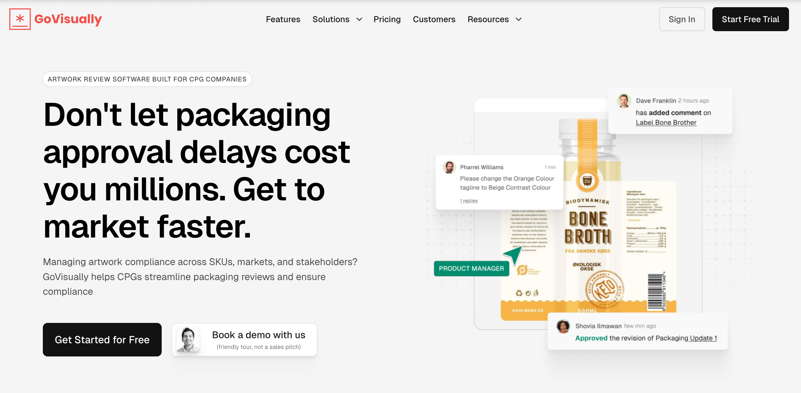 GoVisually's packaging and labelling design tool