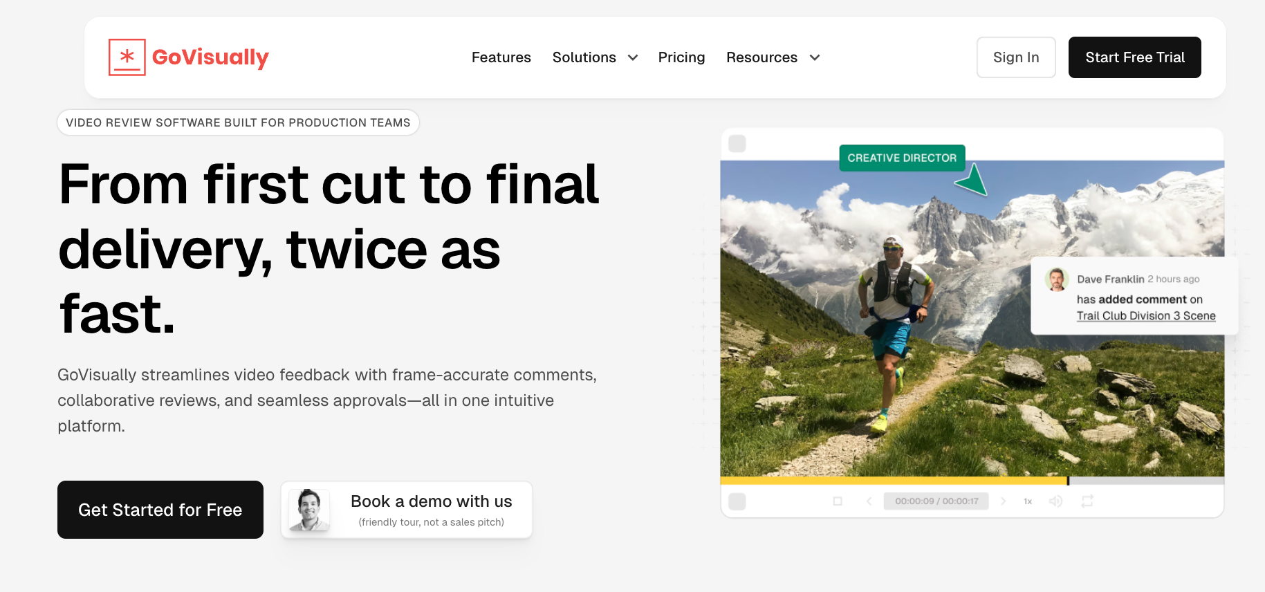 GoVisually, most intuitive and affordable video review software