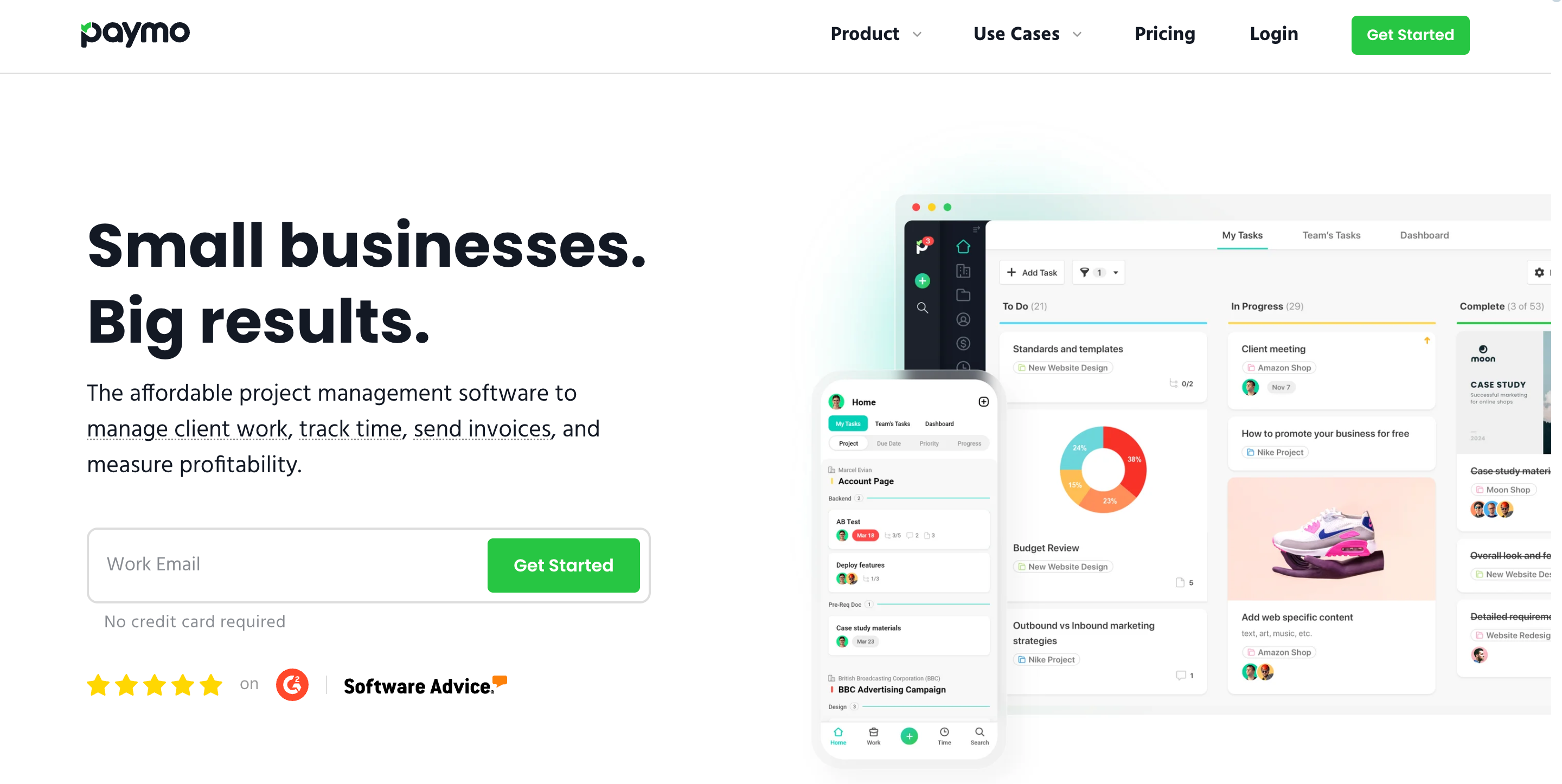 Paymo project management tool