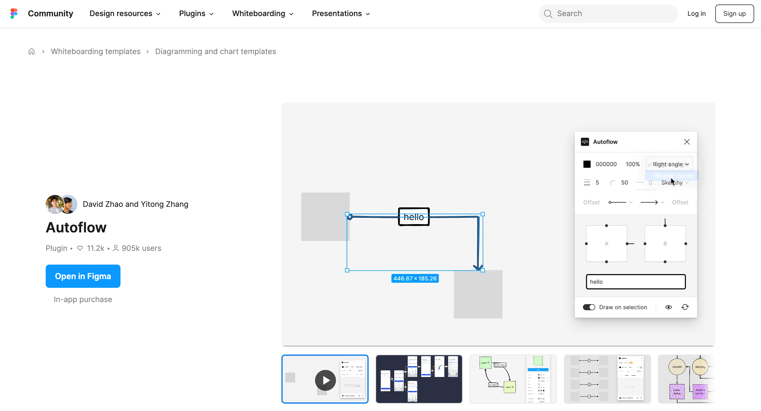 Autoflow plugin by Figma