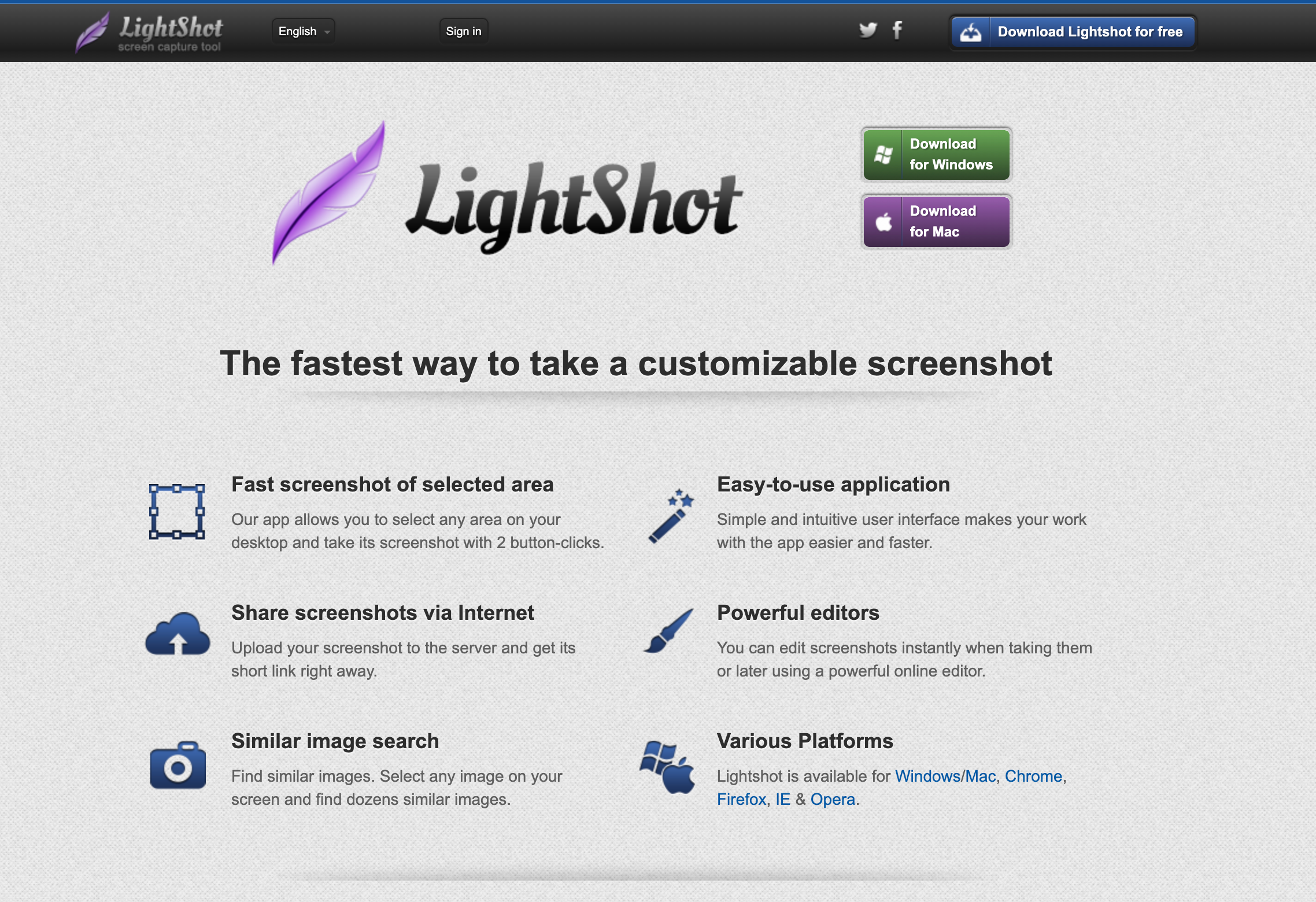 Lighthouse screenshot plugin for Adobe Photoshop